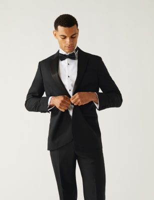 Regular Fit Pure Wool Tuxedo Jacket