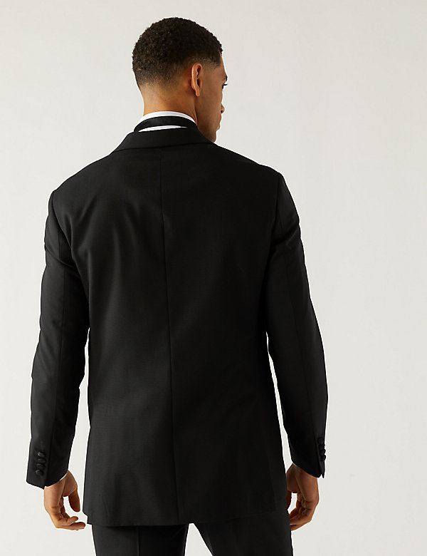 Regular Fit Pure Wool Tuxedo Jacket - FR