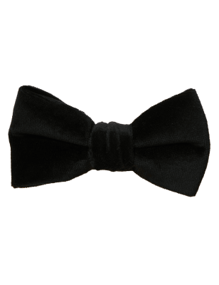 

Mens M&S Collection Samtfliege - Black, Black