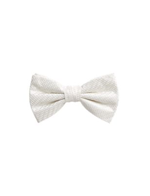 

Mens M&S Collection Slim Textured Pure Silk Bow Tie - Cream, Cream