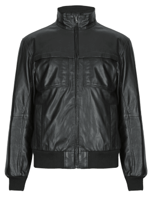 Leather Bomber Jacket | M&S Collection | M&S