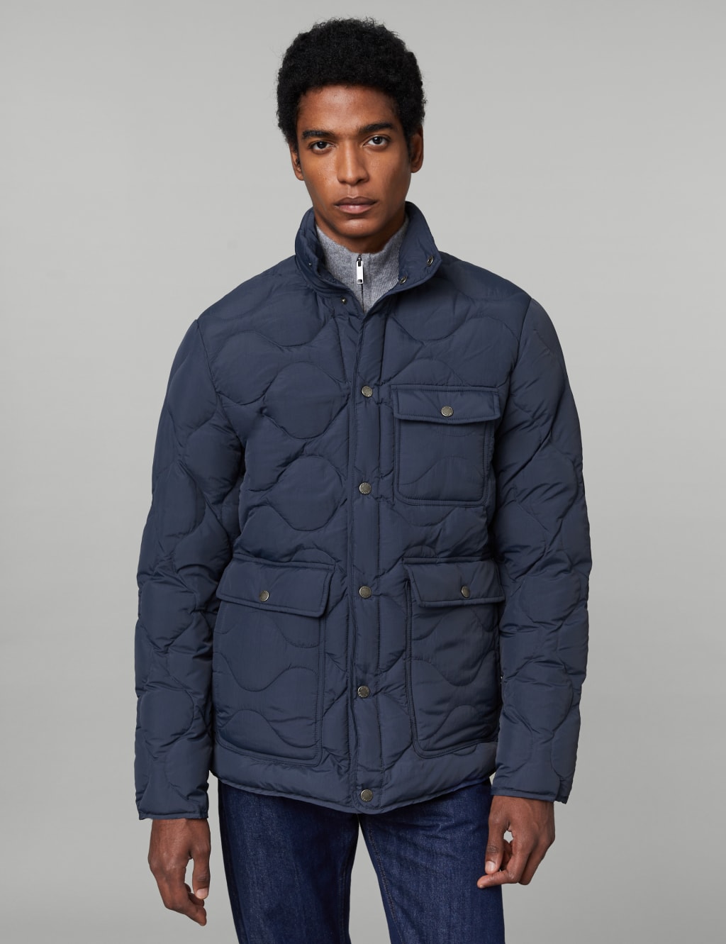 Feather & Down Padded Puffer Jacket image 3