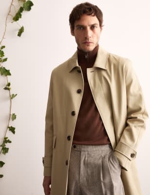 

JAEGER Mens Trench Coat - Sand, Sand