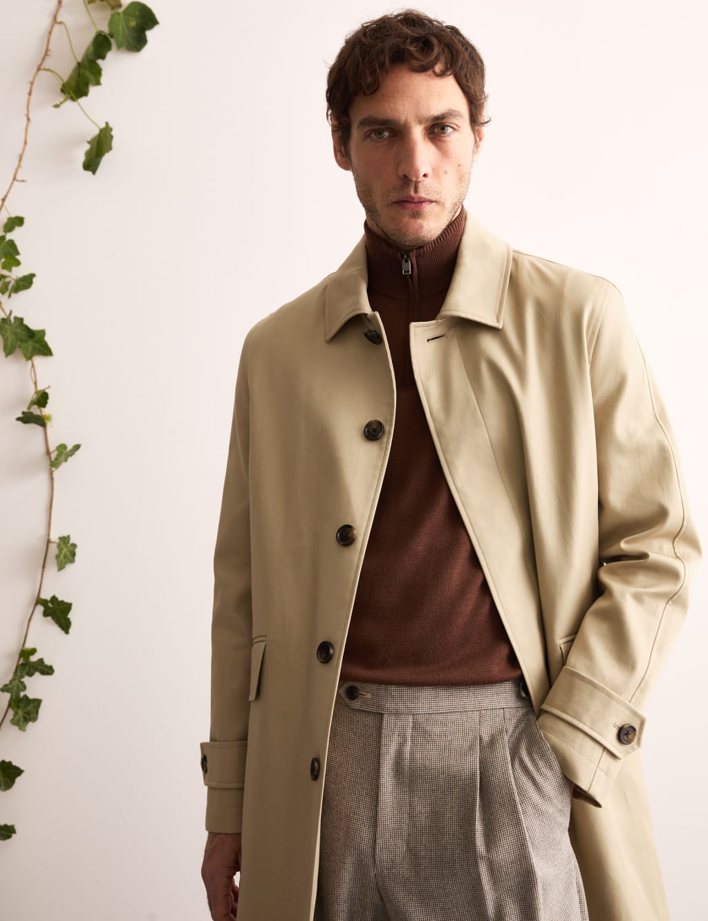 Mens cream mac jacket sales