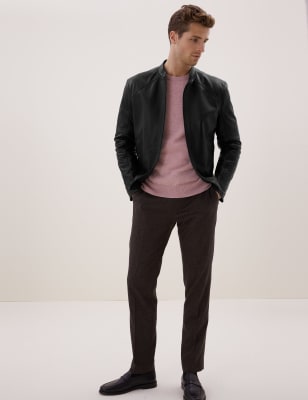 Marks and spencer outlet mens leather jackets