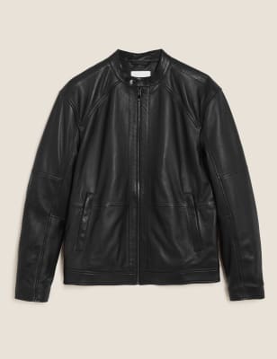 Marks and spencer 2025 mens leather jackets