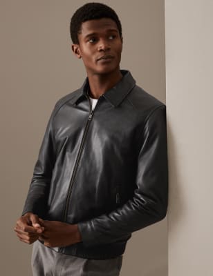 

Autograph Chaqueta de aviador de pielMens - Black, Black