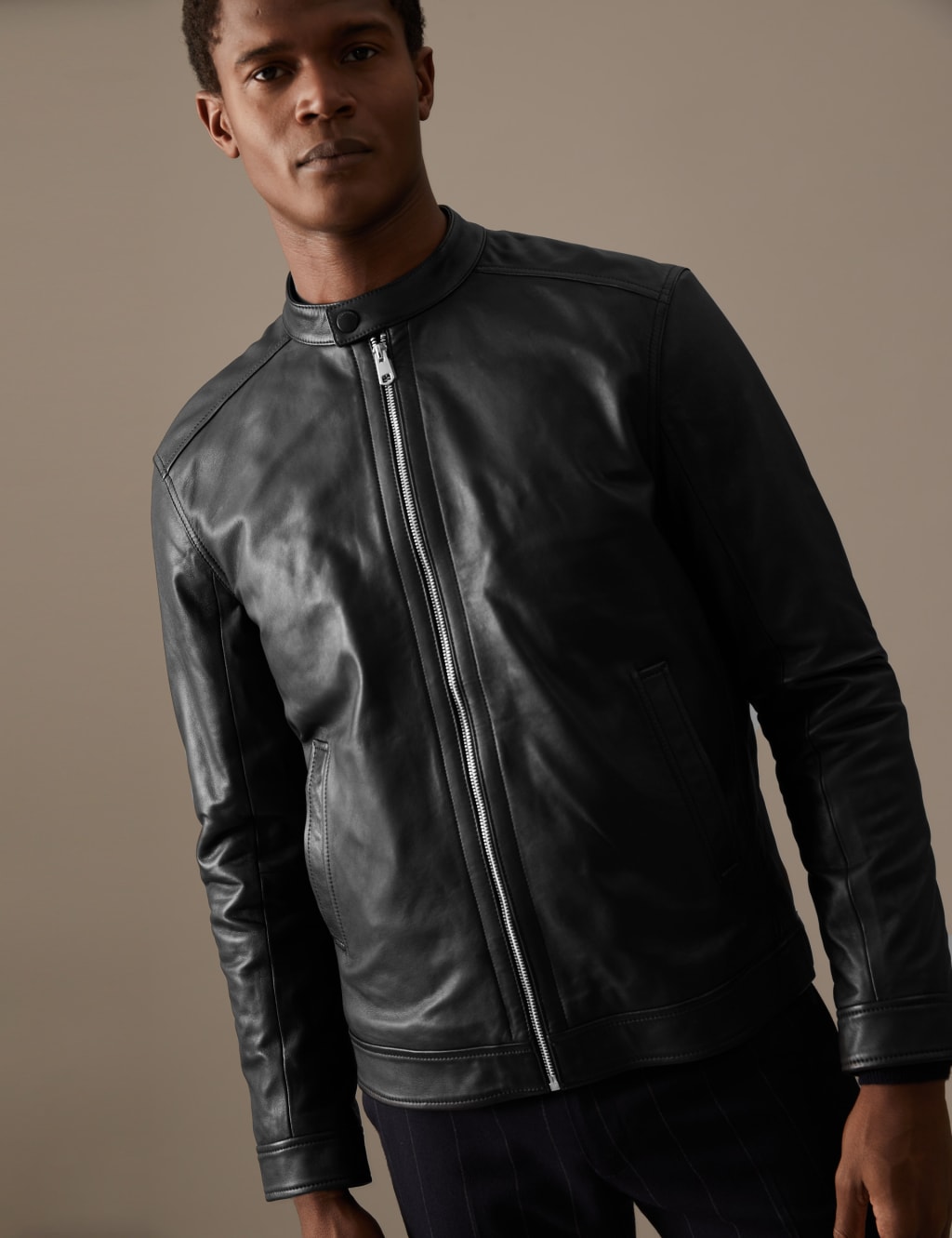 Leather Biker Jacket image 3
