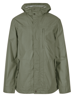 Reversible ¾ Length Coat Khaki Natural | Lightweight Hooded Parka Australia