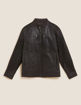 Leather Utility Jacket