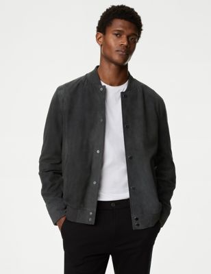 Suede Bomber Jacket - AT