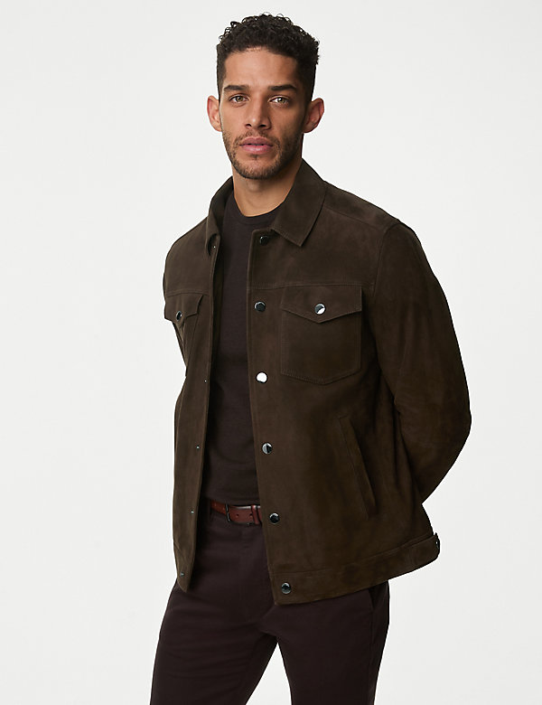 Suede Utility Jacket - BE