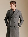 Zweireihiger Mantel mit hohem Wollanteil „Heselden“