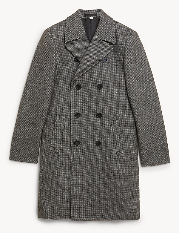 Παλτό Heselden με διπλό πέτο και υψηλή περιεκτικότητα σε μαλλί - GR