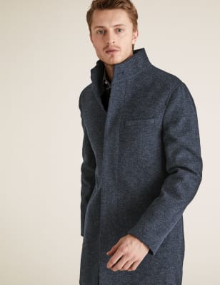 Funnel Neck Overcoat