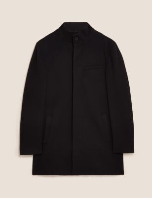 Mens funnel neck store coat sale