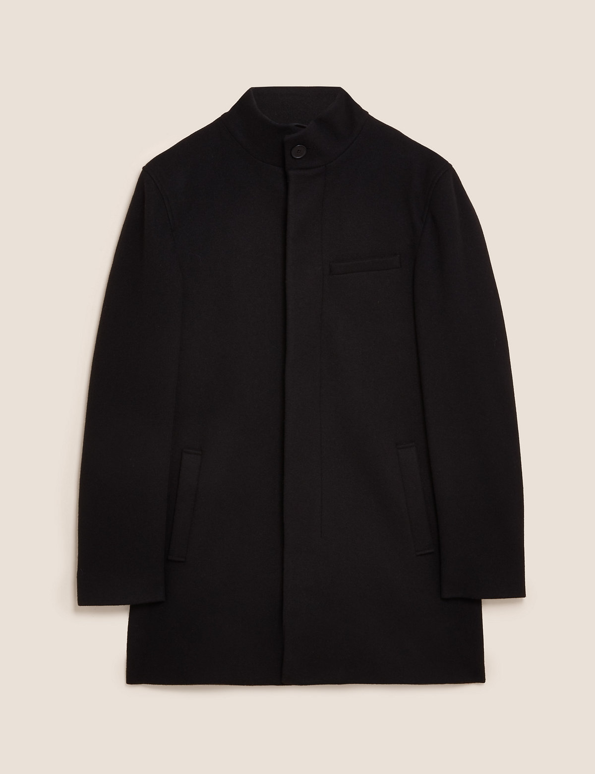 Funnel Neck Overcoat