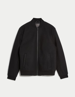 

Mens M&S Collection Bomber Jacket - Black, Black