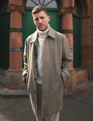 M&s mens cheap wool coats