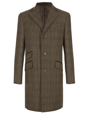 British Fabric Pure Wool Coat 