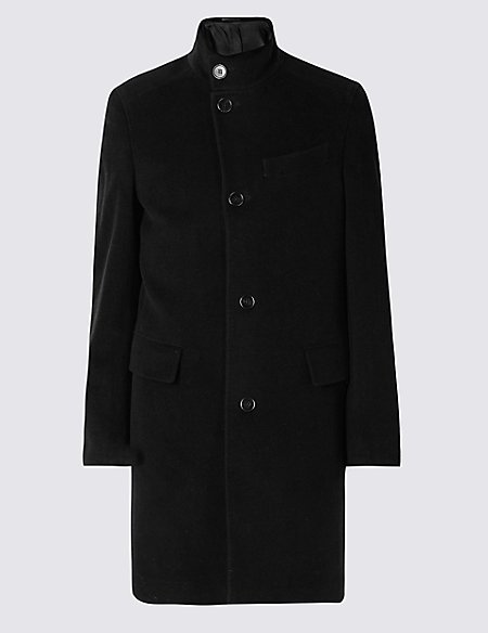 Funnel Neck Coat | M&S Collection | M&S