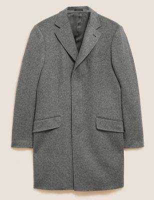 M&S Mens Pure Cashmere Longline Overcoat