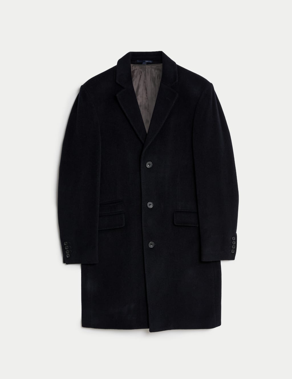 Wool Rich Revere Overcoat with Cashmere image 2