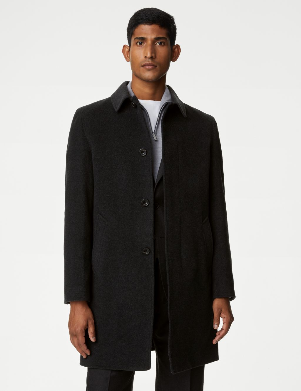 Wool Rich Overcoat with Cashmere image 4