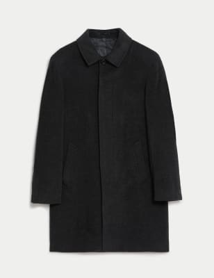 Wool Rich Overcoat with Cashmere