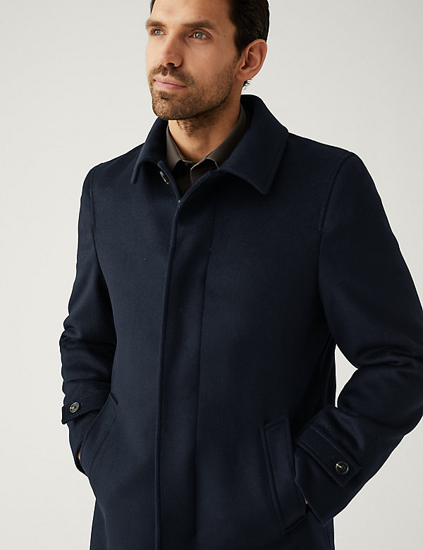 Italian Wool Overcoat with Cashmere