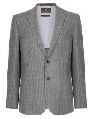Pure Wool Herringbone Jacket | M&S Collection | M&S