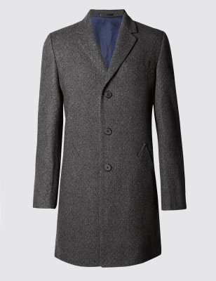 Italian Fabric Wool Rich Coat | Autograph | M&S