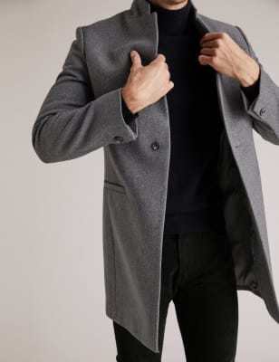 Marks and spencer 2025 mens long coats