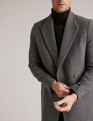 Marks and spencer outlet mens wool coats