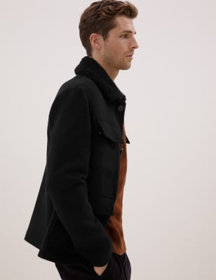 

Autograph Chaqueta multiusos con lanaMens - Black, Black