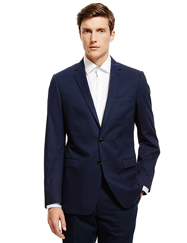 Pure Cotton Tailored Fit Jacket - SG