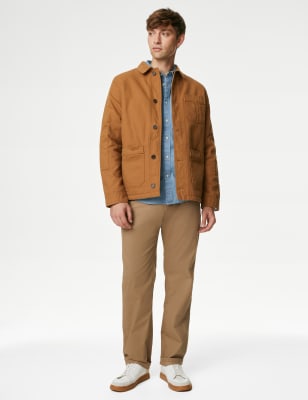 Borg Lined Pure Cotton Chore Jacket