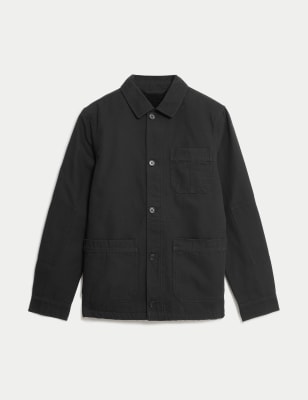 Borg Lined Pure Cotton Chore Jacket