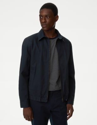 Navy blue outlet harrington jacket