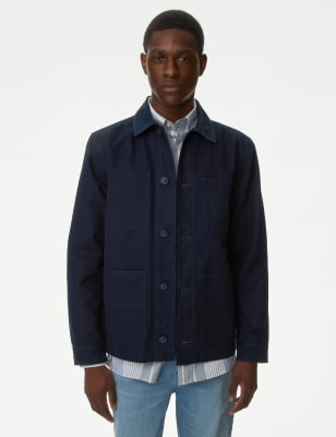 Pure Cotton Chore Jacket with Stormwear™ | M&S AU