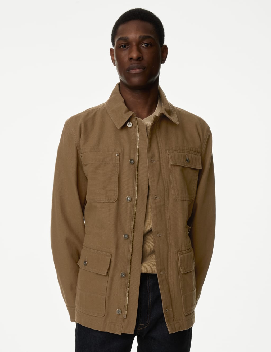 Mens cotton jackets lightweight sales