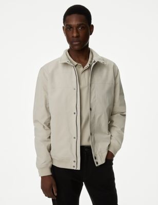 Funnel Neck Bomber Jacket with Stormwear™
