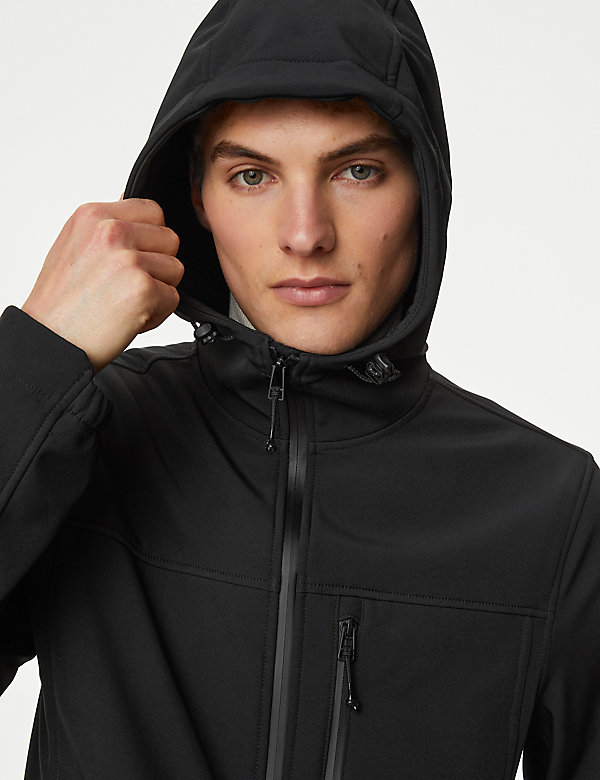 Softshell Hooded Jacket with Stormwear™ | M&S AU