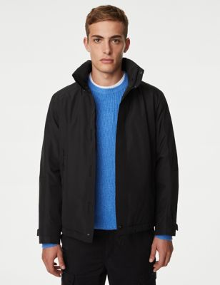 

Mens M&S Collection Hooded Padded Anorak with Stormwear™ - Black, Black