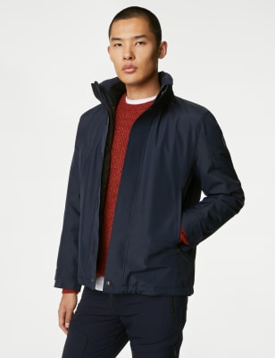 

Mens M&S Collection Funnel Neck Waterproof Jacket - Dark Navy, Dark Navy