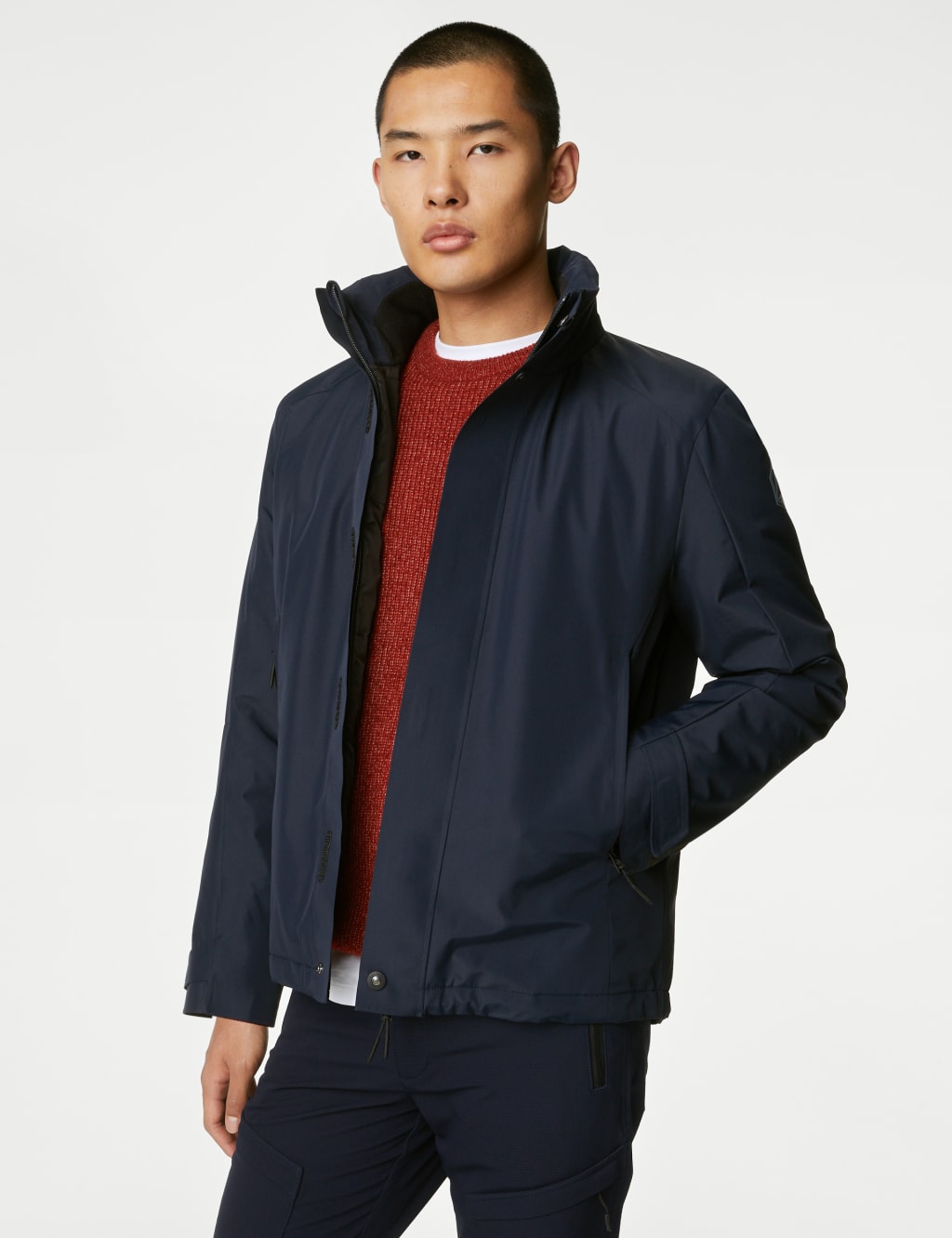 Funnel Neck Waterproof Jacket image 3