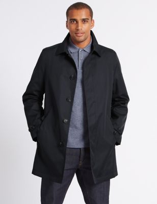 Mens Trench Coats | Water Resistant Mac Coats For Men | M&S