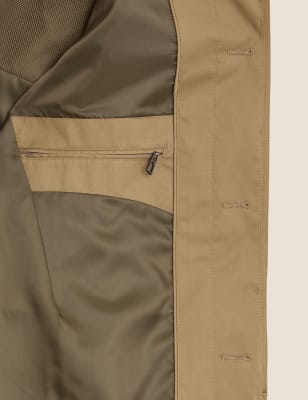 

Mens M&S Collection Shirt Collar Mac - Stone, Stone