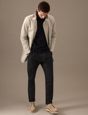 

Mens Autograph Regenjacke mit hohem Baumwollanteil und Stormwear™ - Stone, Stone