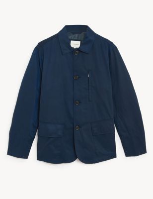 Cotton Blend Utility Jacket with Stormwear™